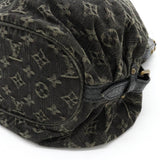 Louis Vuitton Monogram Denim XS Shoulder Bag Diagonal Canvas Leather Black