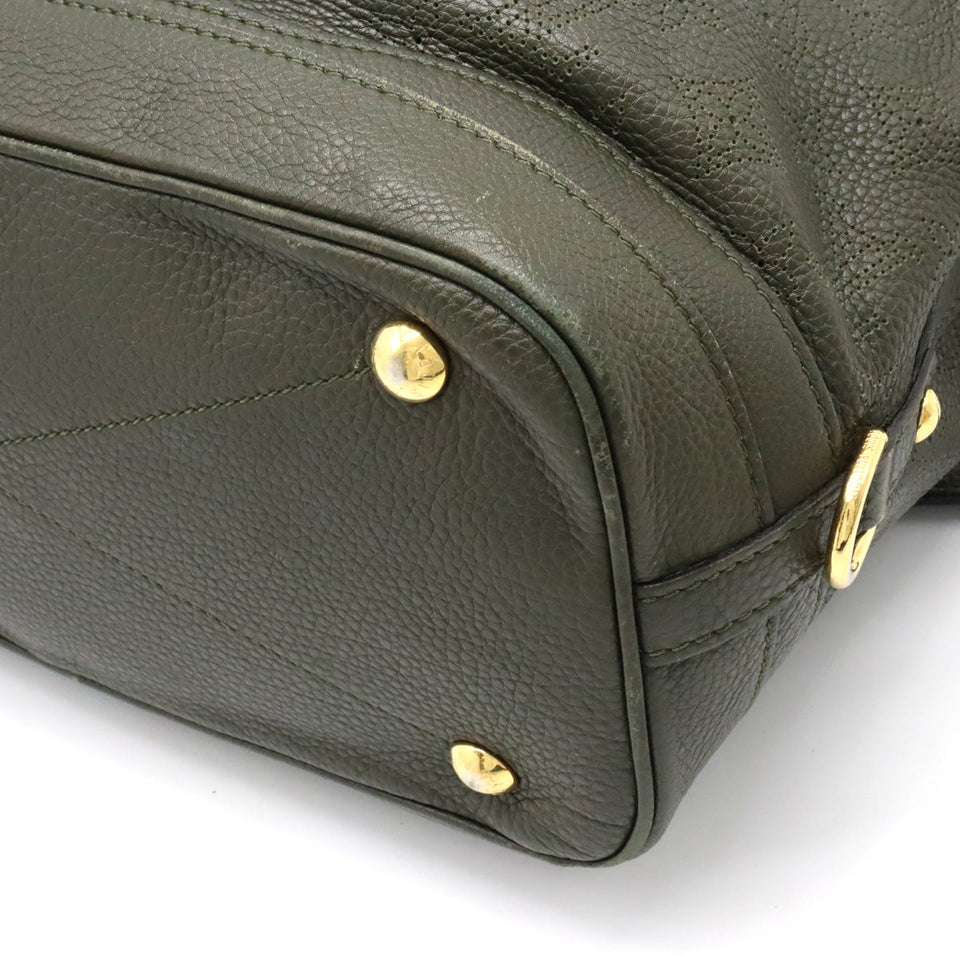 Louis Vuitton Monogram Mahina Stella PM Tote Bag Leather Khaki