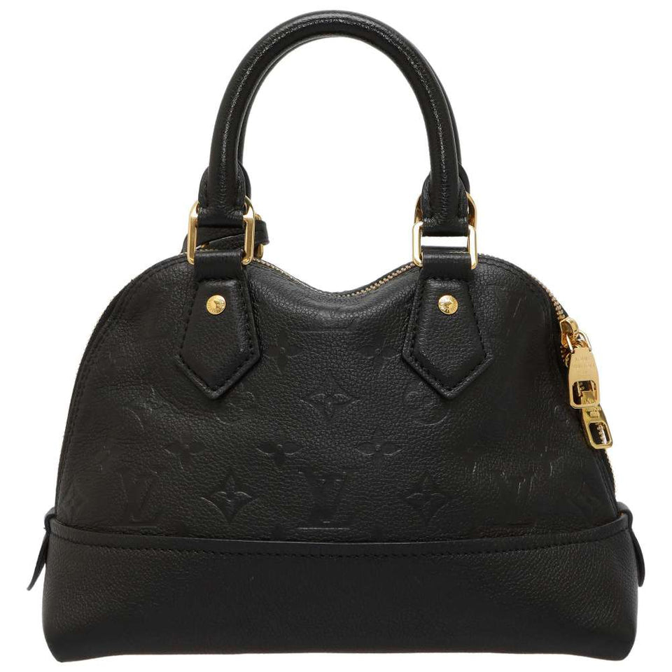 Louis Vuitton Handbag Monogram Emplant Neo Alma BB Black
