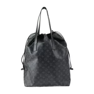 Louis Vuitton Monogram Eclipse Tote Bag Leather Black