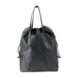 Louis Vuitton Monogram Eclipse Tote Bag Leather Black
