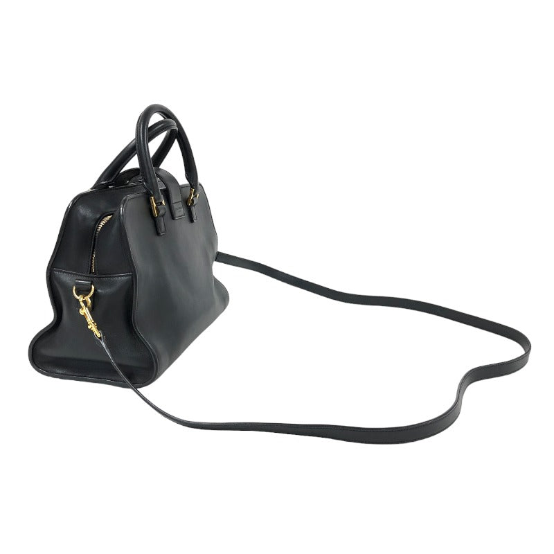 Saint Laurent- Cabas Small Leather Handbag Black