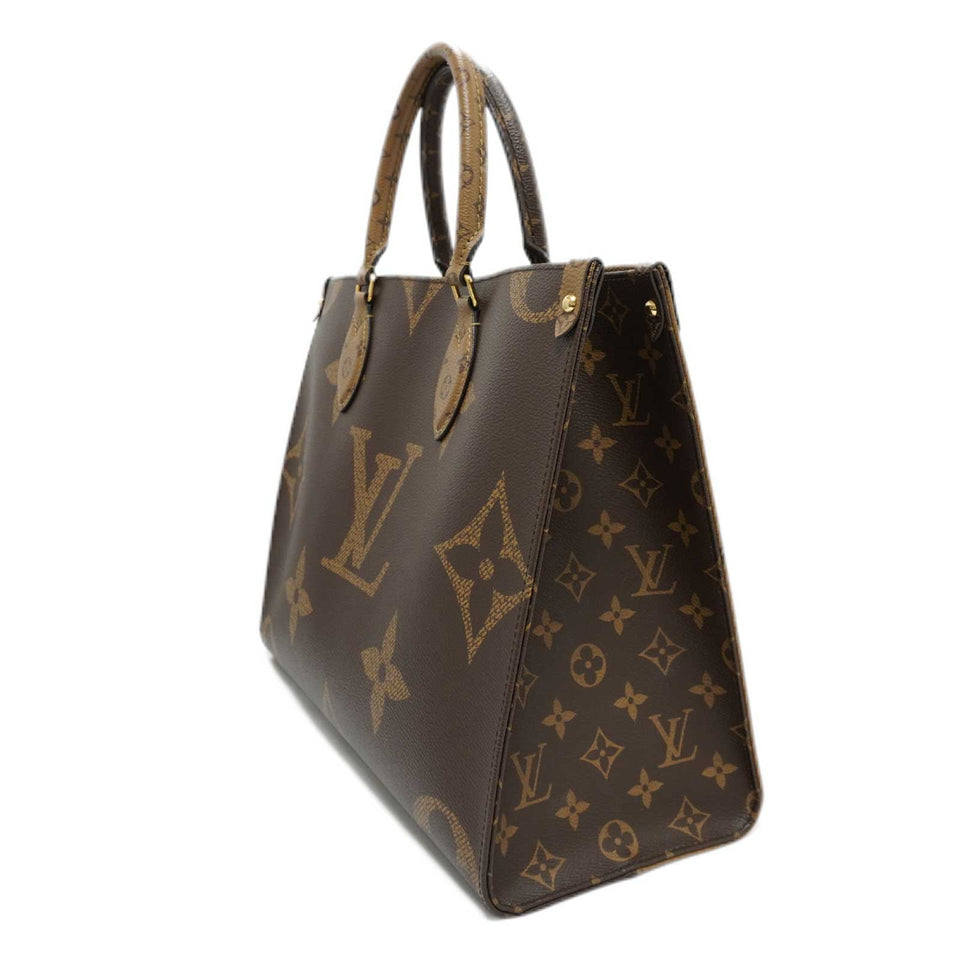 Louis Vuitton OnTheGo MM Handbag Shoulder Bag Brown