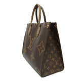 Louis Vuitton OnTheGo MM Handbag Shoulder Bag Brown