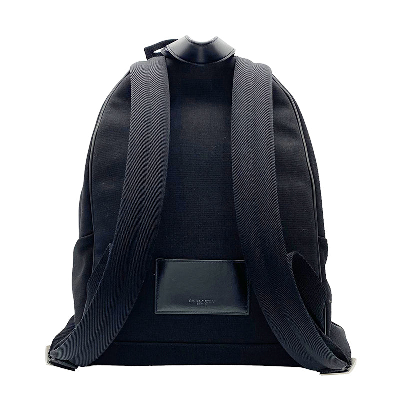 Saint Laurent- City Mini Backpack Leather Black Silver Hardware Rucksack