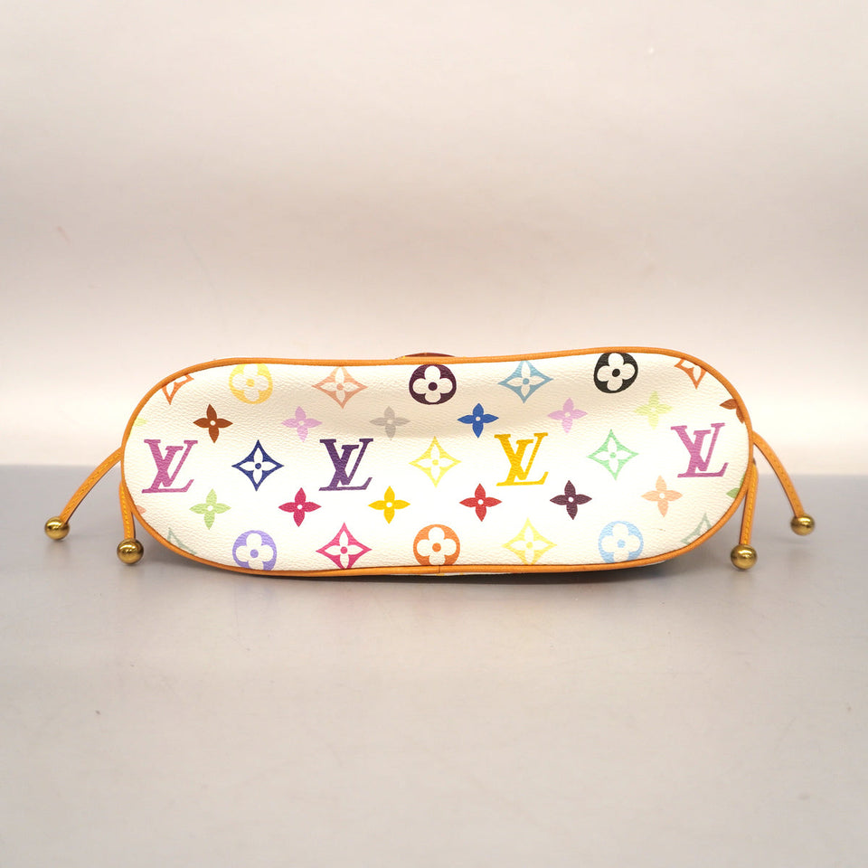 Louis Vuitton Handbag Monogram Multicolor Theda GM White