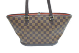 Louis Vuitton Shoulder Bag Tote Bag Manosque PM Damier Ebene Brown