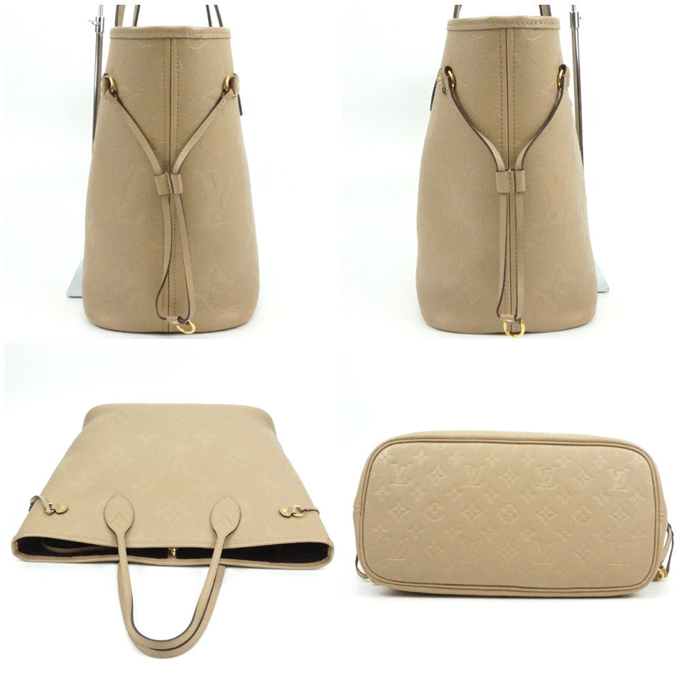 Louis Vuitton Neverfull MM Monogram Implant Tourtrell Greige Tote Bag