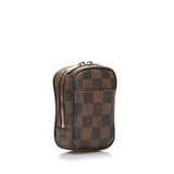 Louis Vuitton Damier Ebene Etui Okapi PM Diagonal Shoulder Bag Brown Leather