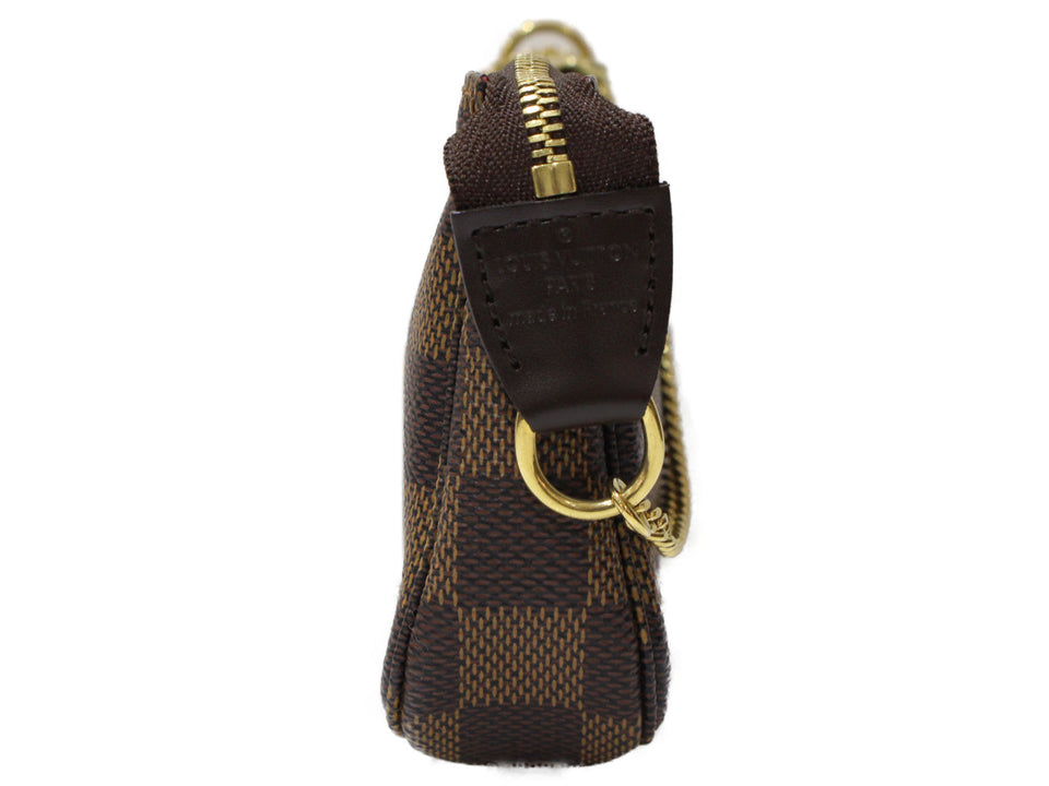 Louis Vuitton Mini Pochette Accessoire  Damier Ebene Brown
