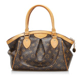 Louis Vuitton Monogram Tivoli PM Handbag Brown PVC Leather