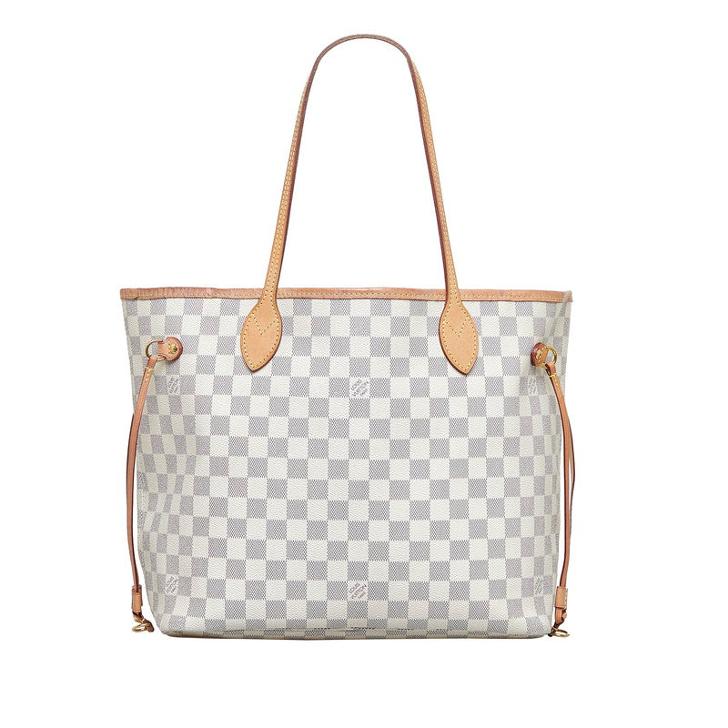 Louis Vuitton Damier Azur Neverfull MM Tote Bag
