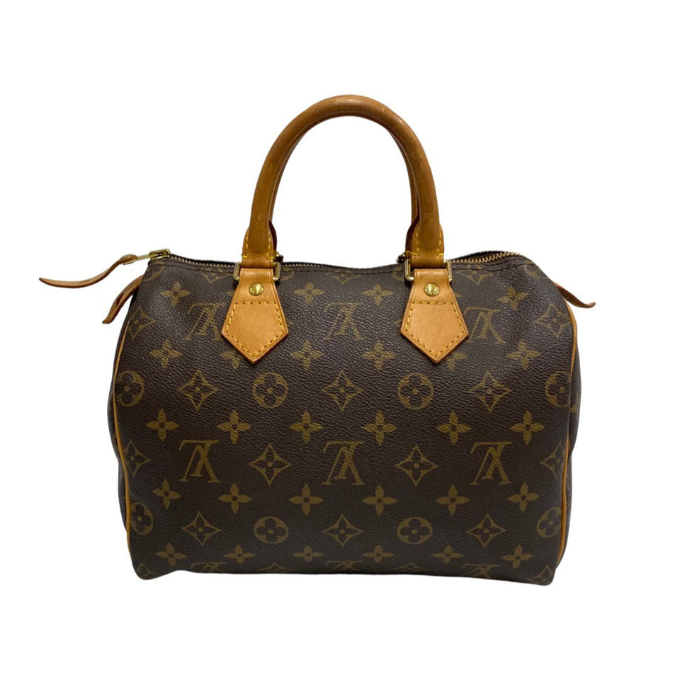 Louis Vuitton Speedy 25 Monogram Leather Mini Tote Brown