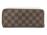 Louis Vuitton Portefeuille Clemence Round Zipper Long Wallet Damier Cerise