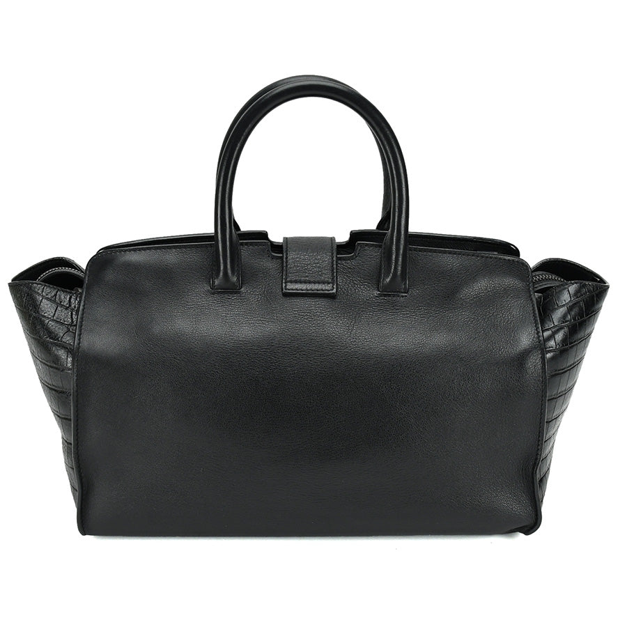 Saint Laurent- PARIS Downtown Cabas Shoulder Bag Leather Black