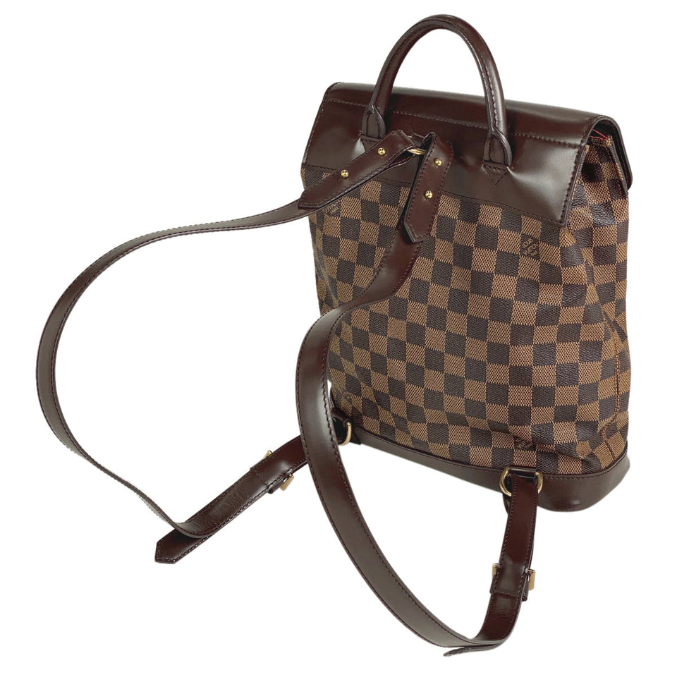Louis Vuitton Soho Backpack Daypack Rucksack Damier Brown