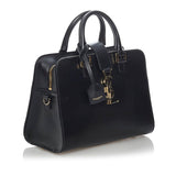 Saint Laurent- Baby Cabas Black Leather Handbag Shoulder Bag