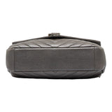 Saint Laurent- Chain Shoulder Bag Handbag Gray Leather