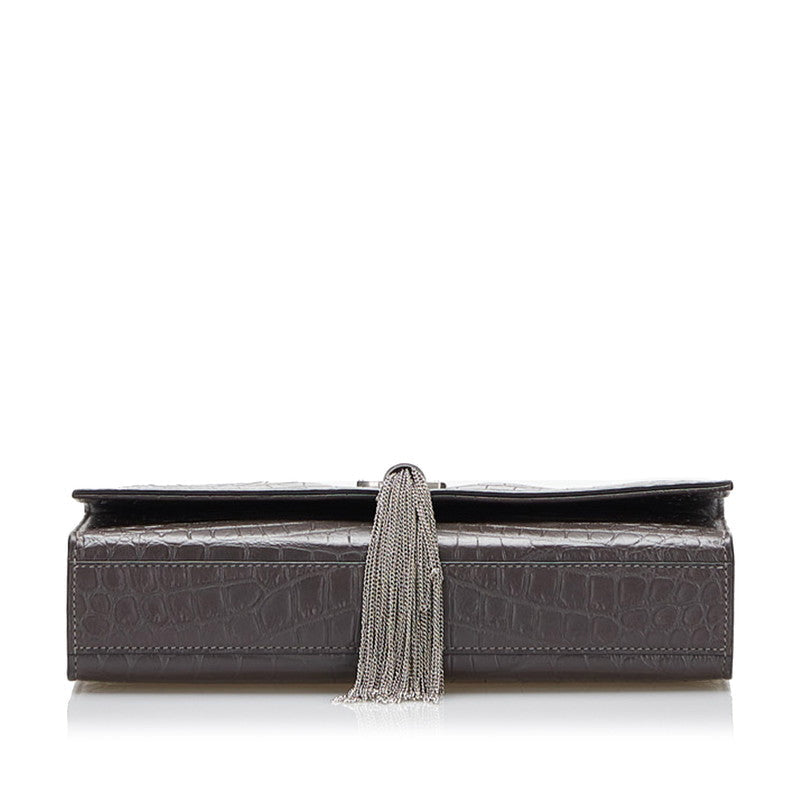Saint Laurent- Kate Double Chain Shoulder Brown