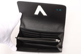 Louis Vuitton Epi Zipper Long Wallet Portefeuille Twist Noir Black