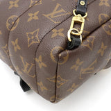 Louis Vuitton Monogram Palm Springs Backpack Mini Rucksack Leather Black