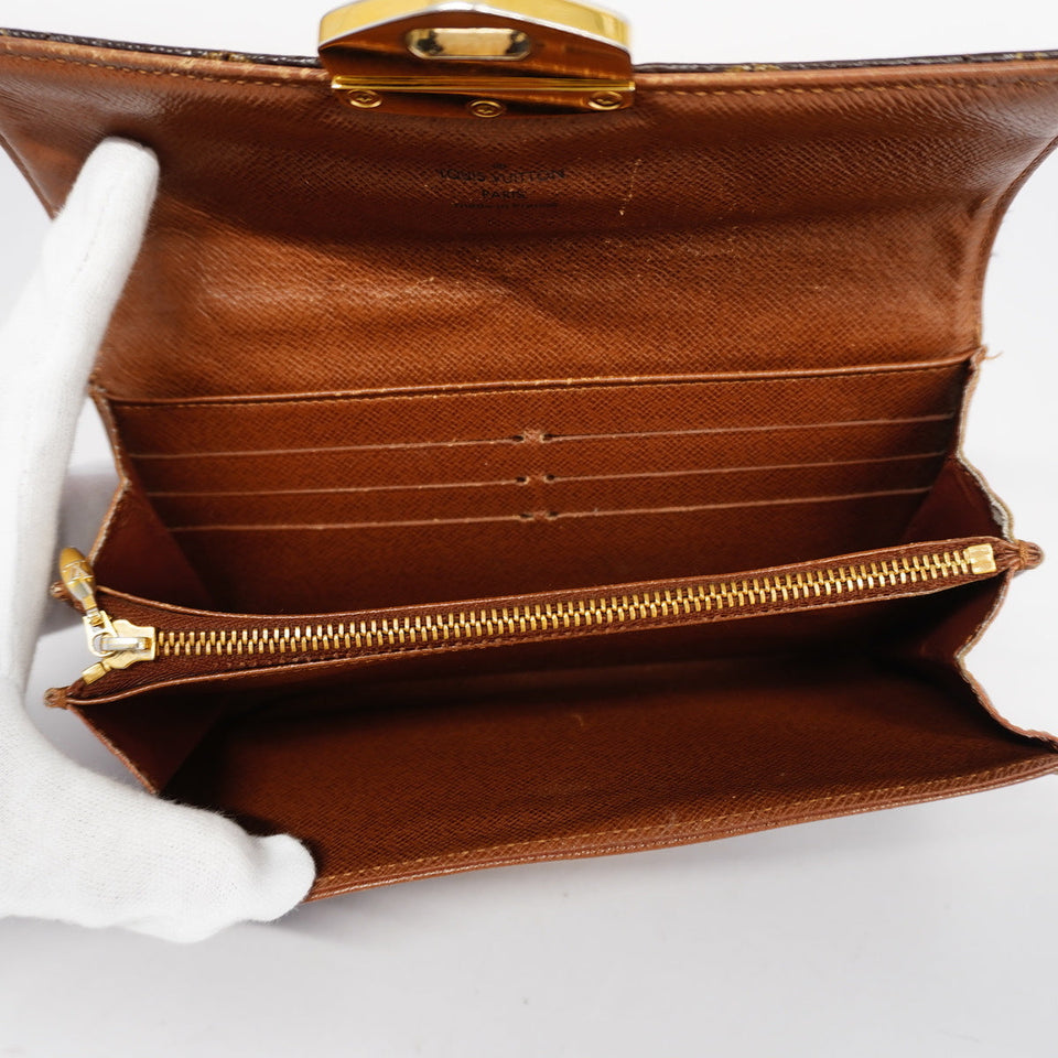 Louis Vuitton Bifold Long Wallet Monogram Etoile Portefeuille Sarah