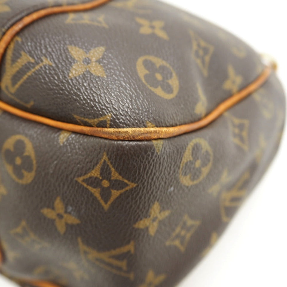 Louis Vuitton Galliera PM One Shoulder Monogram Shoulder Bag Brown