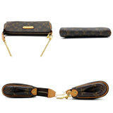 Louis Vuitton Monogram Eva Chain Shoulder Bag Brown
