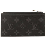 Louis Vuitton Coin Case Monogram Eclipse Coin Card Holder Black