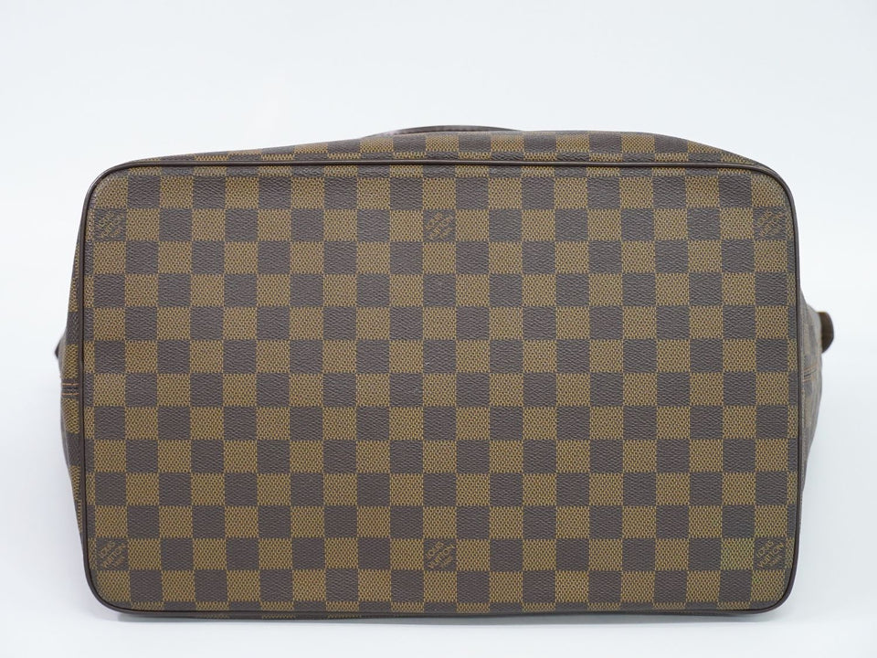 Louis Vuitton Saleya GM Damier Ebene Tote Bag Handbag Brown