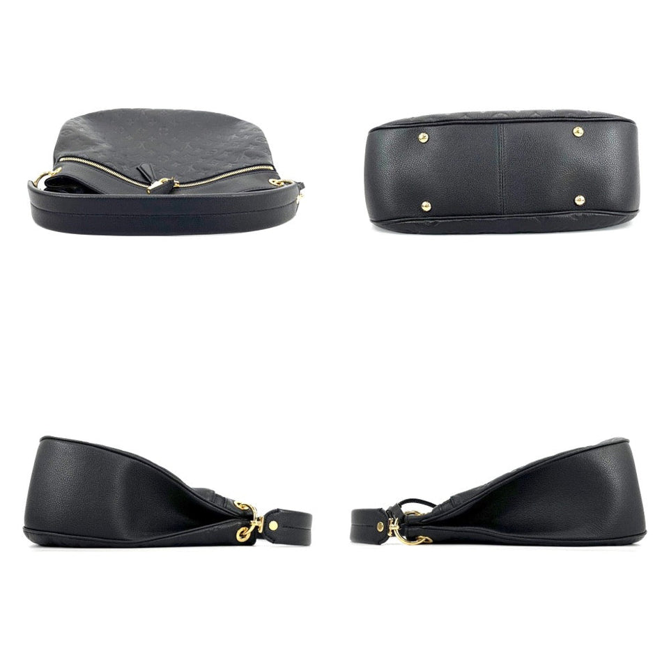 Louis Vuitton 2way Monogram Implant Spontini One Handbag  Black