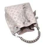 Louis Vuitton Mahina Mulia Shoulder Bag White Silver Hardware