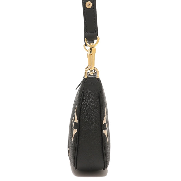Louis Vuitton Shoulder Bag Black Beige