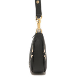 Louis Vuitton Shoulder Bag Black Beige