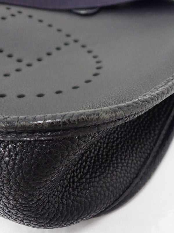Hermes Evelyn PM Shoulder Bag Black