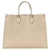 Louis Vuitton On The Go GM Shoulder Bag Monogram Creme