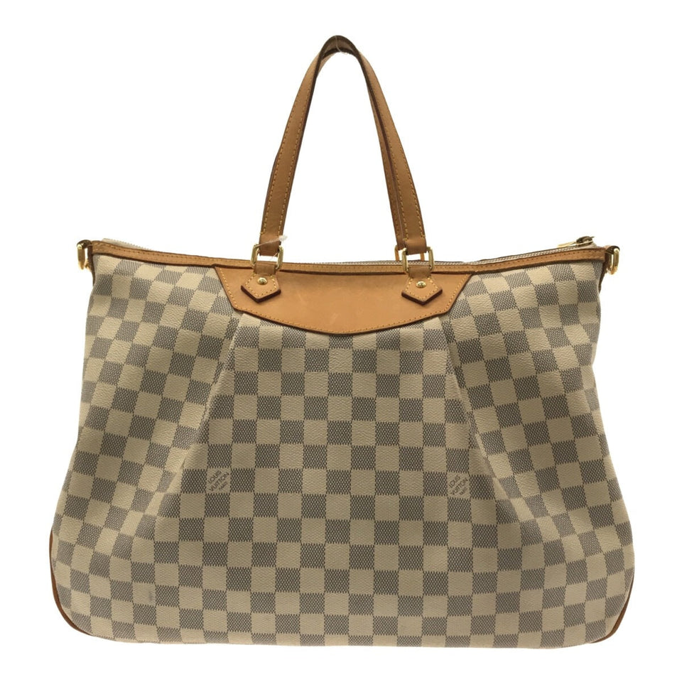 Louis Vuitton Siracusa GM Handbag Azur Damier Azur Canvas