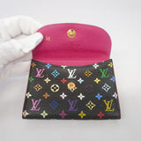 Louis Vuitton Card Holder Monogram Multicolor Black