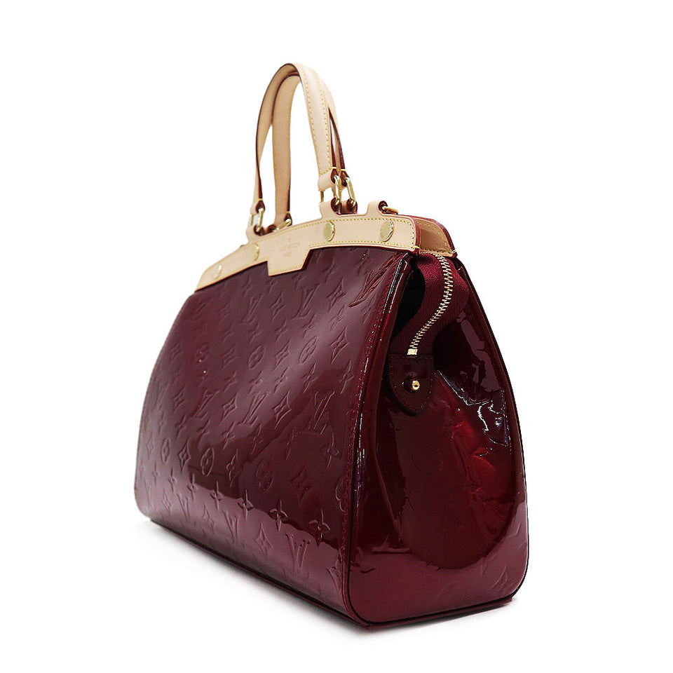 Louis Vuitton Blair MM Shoulder Bag Vernis Leather Rouge Fauvist Red