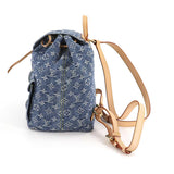 Louis Vuitton Monogram Denim Sac GM Backpack Rucksack Blue