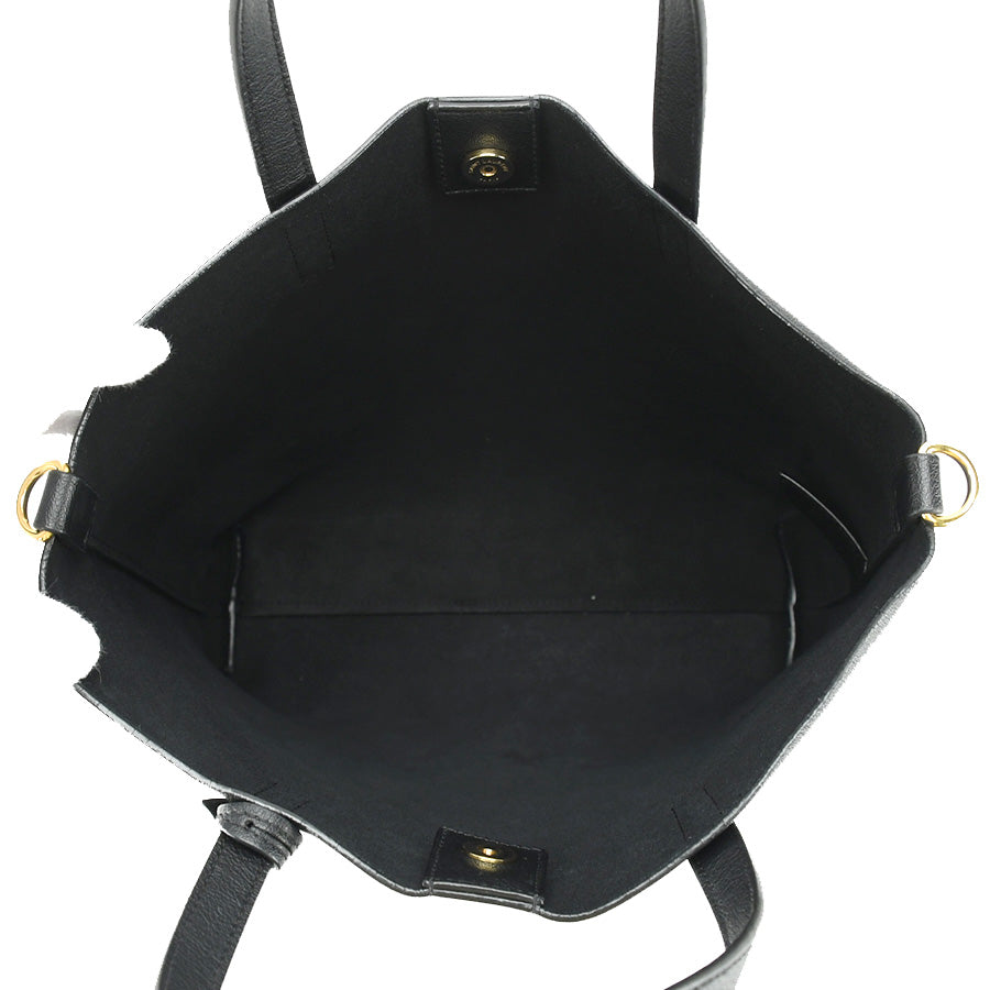 Saint Laurent- Tote Bag 2way Handbag Crossbody Black