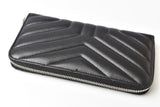 Saint Laurent- Paris Wallet Long Wallet Leather Black