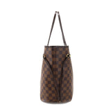 Louis Vuitton Damier Neverfull MM Tote Bag Ebene Cerise Brown Gold Hardware