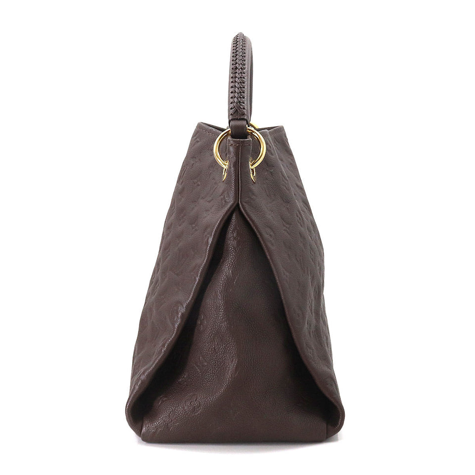 Monogram Implant Artsy MM Shoulder Bag Leather