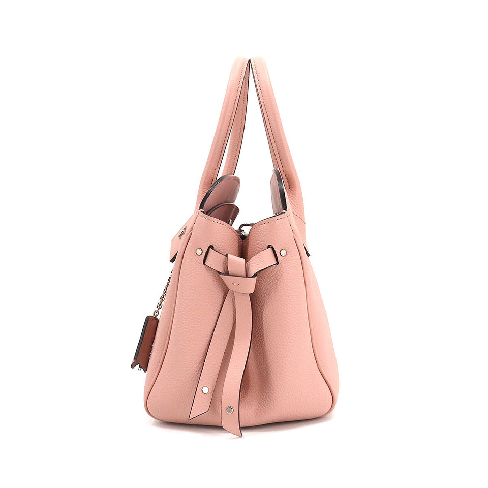 Louis Vuitton Mila PM Shoulder Bag Calf Leather Rose Poodle Pink