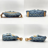 Louis Vuitton Monogram Denim Baggy PM Handbag Shoulder Bag Blue