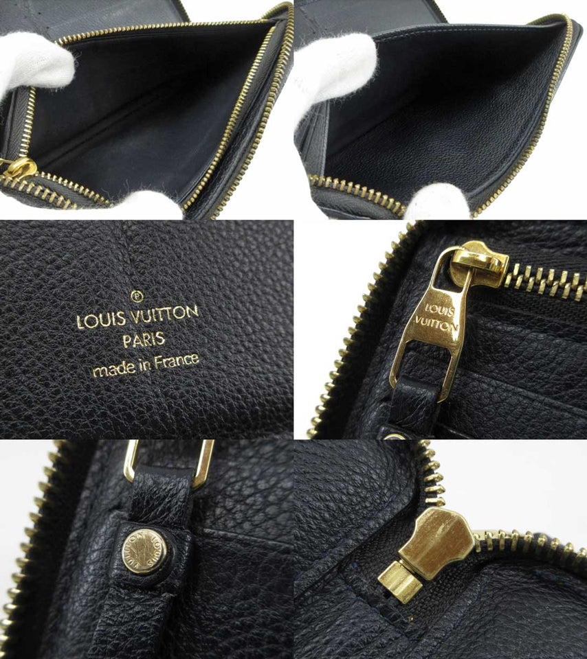 Louis Vuitton Monogram Empreinte Portefeuille Secret Ron Round Zipper Long Wallet