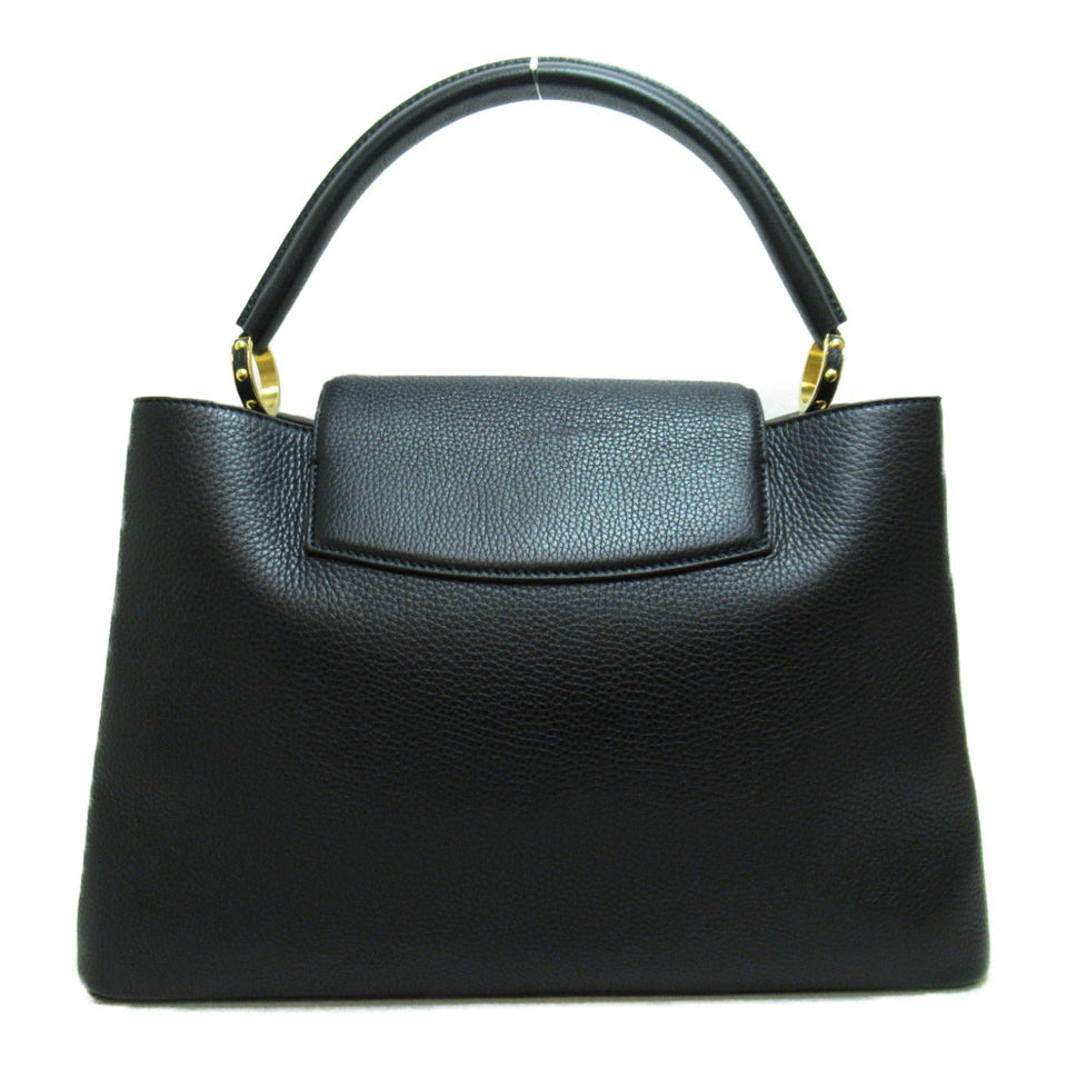 Louis Vuitton Capucines GM Taurillon Shoulder Bag Black