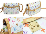 Louis Vuitton Shoulder Bag Sologne Pochette White Multicolor
