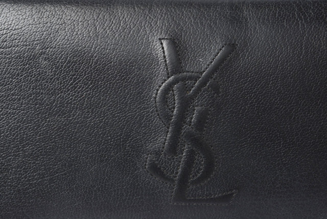 Saint Laurent- Paris Wallet Long Wallet Round Zipper Leather Black